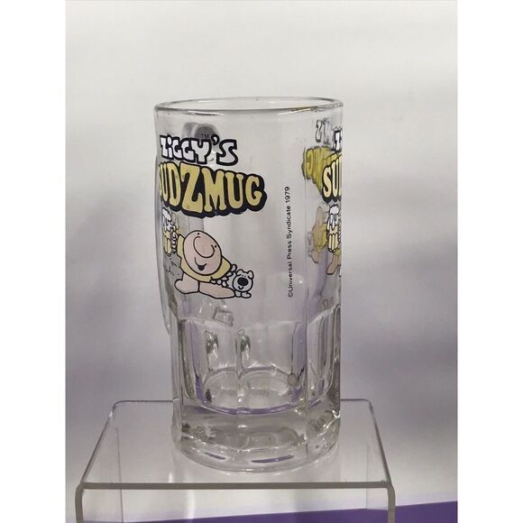 Ziggy Suds Tall Glass Mug Vintage 1980 Beer Glass - Picture 4 of 6